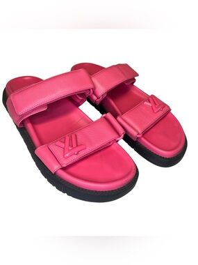 Louis Vuitton Leather Slides